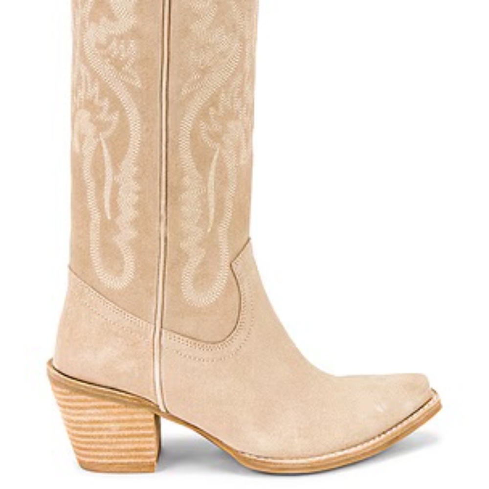 Stylet Boot in Sand Suede JEFFREY CAMPBELL